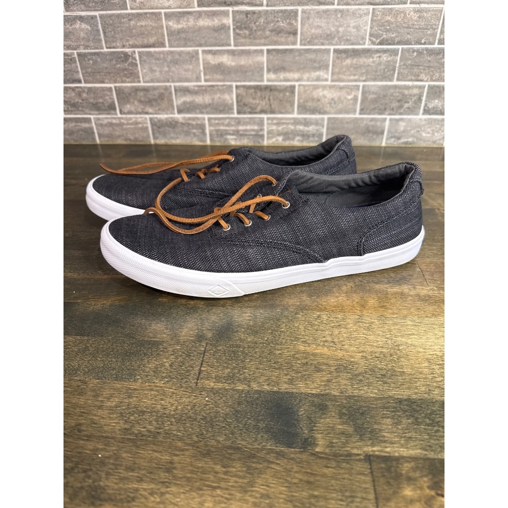 Sperry Top-Sider Striper II‎ CVO Grey Canvas Sneakers Mens 11